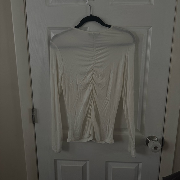 NWT Sanctuary -  Rouched Long Sleeve Shirt- Size L - Picture 3 of 3